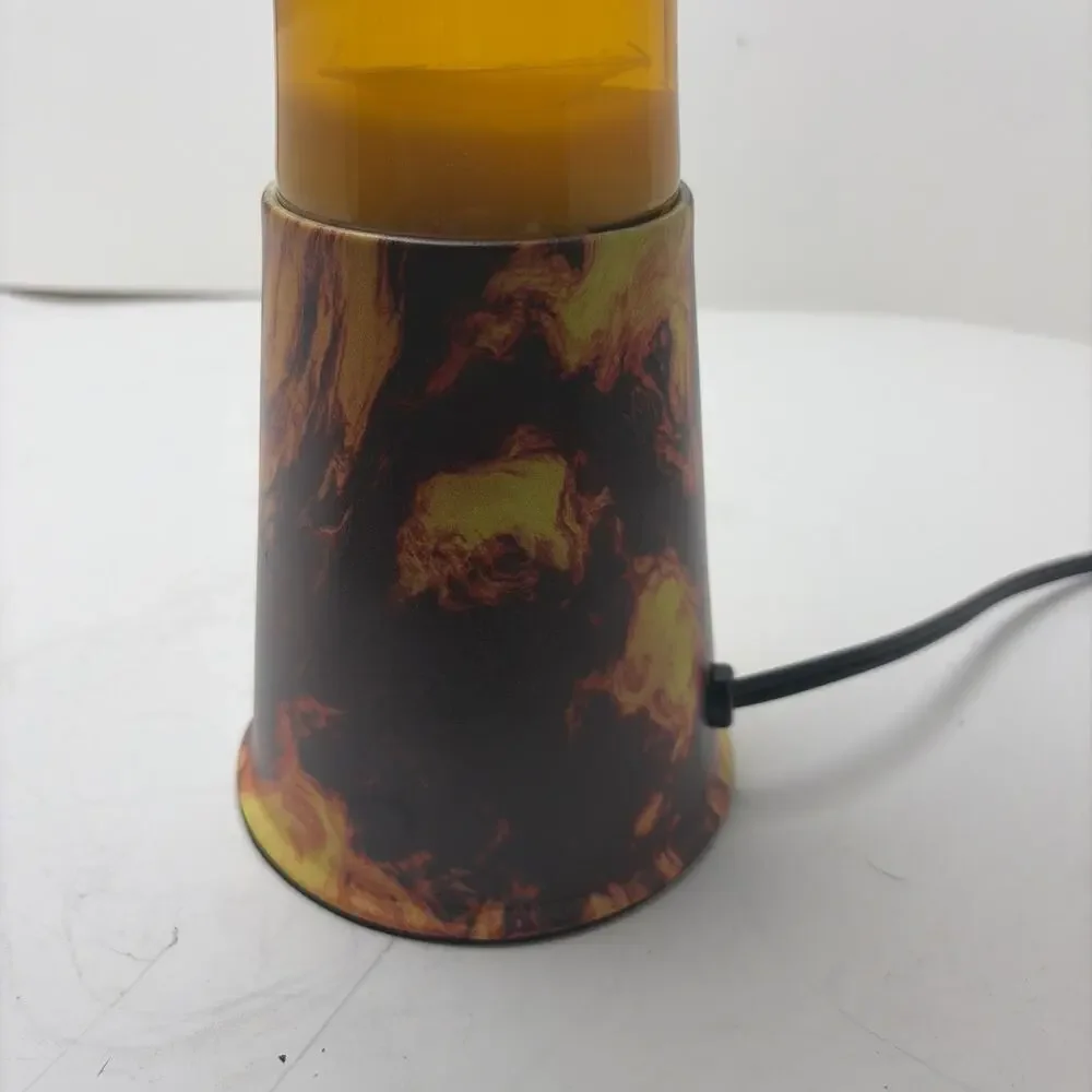 16 Inch Volcano Magma Lamp,Volcanic Base Motion Liquid Lamp Yellow with White...